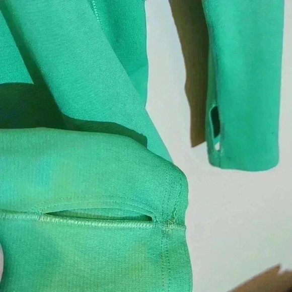 The North Face light weight sweatshirt, green and white, small - Picture 5 of 9